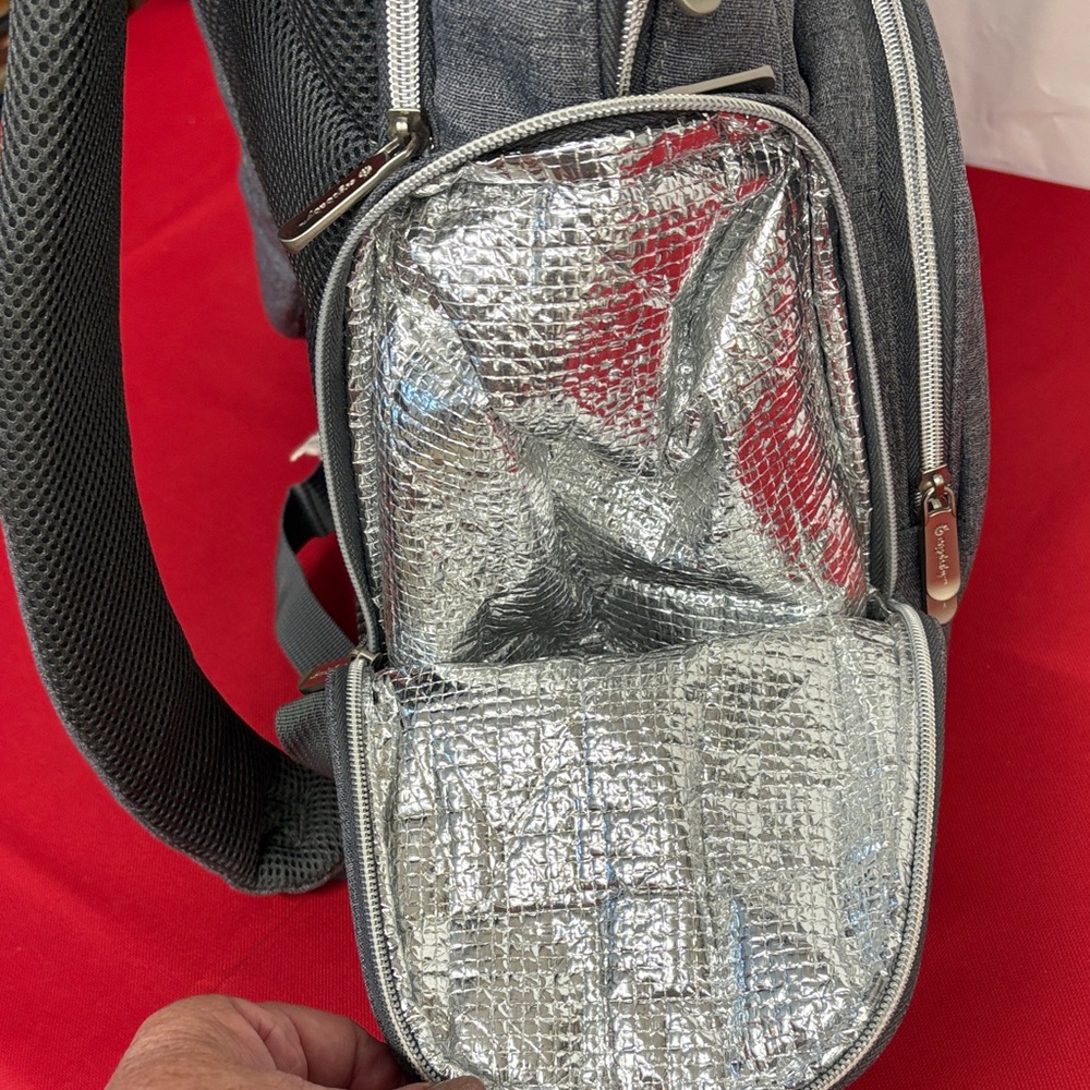 Ergobaby Anywhere I Go Diaper Bag Backpack, Grey - Picture 5 of 8